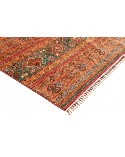 Tappeto Samarkand Pakistan rosso giallo 210x293