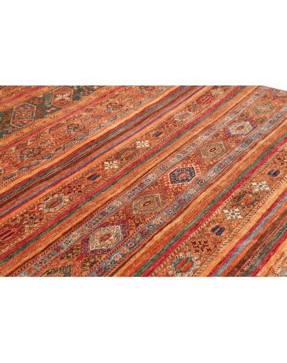 Tappeto Samarkand Pakistan rosso giallo 210x293