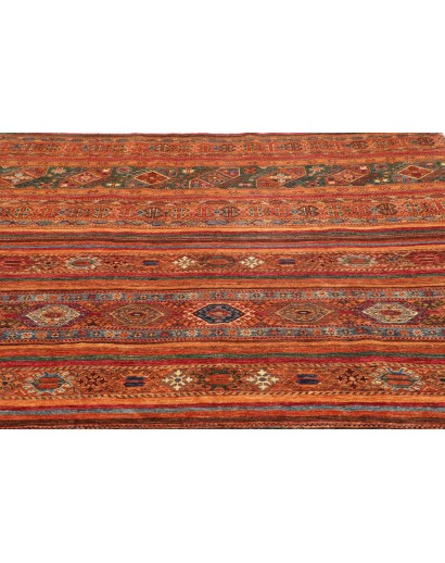 Tappeto Samarkand Pakistan rosso giallo 210x293