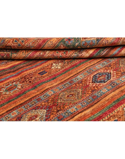 Tappeto Samarkand Pakistan rosso giallo 210x293
