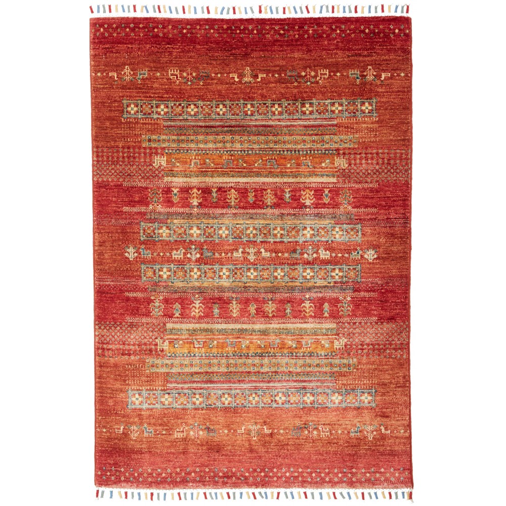 Tappeto Siva Pakistan marrone 102x149 Tappeto Siva Pakistan marrone 102x149