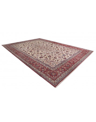 Tappeto Isfahan Persia beige azzurro 368x524