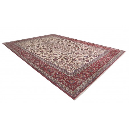 Tappeto Isfahan Persia beige azzurro 368x524
