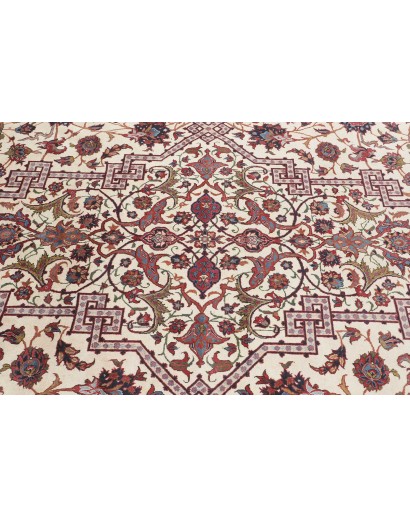 Tappeto Isfahan Persia beige azzurro 368x524
