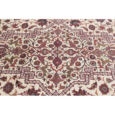 Tappeto Isfahan Persia beige azzurro 368x524