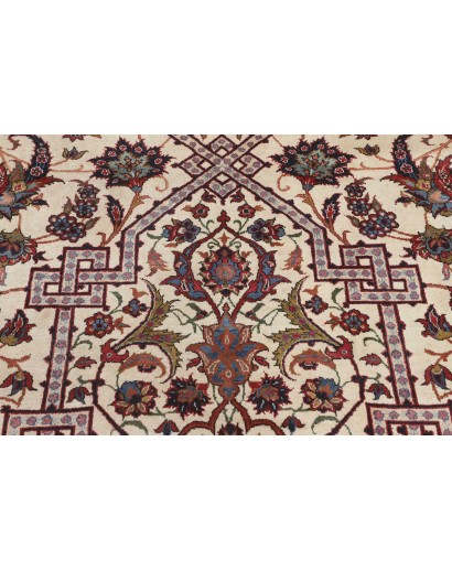 Tappeto Isfahan Persia beige azzurro 368x524