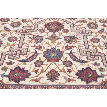 Tappeto Isfahan Persia beige azzurro 368x524