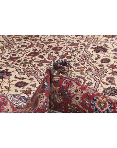 Tappeto Isfahan Persia beige azzurro 368x524