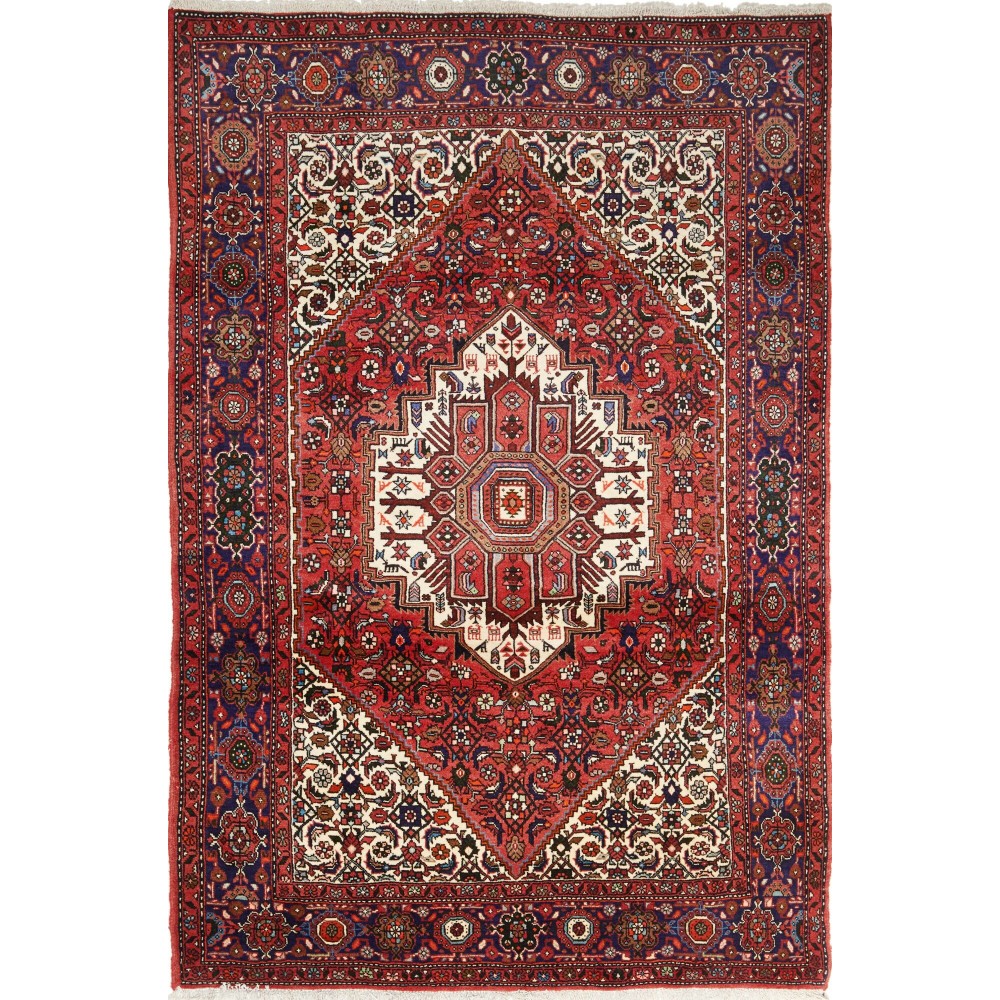 Tappeto Gholtugh Persia marrone bianco 125x188 Tappeto Gholtugh Persia marrone bianco 125x188