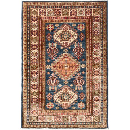 Tappeto Kazak Fine Pakistan marrone grigio 100x147