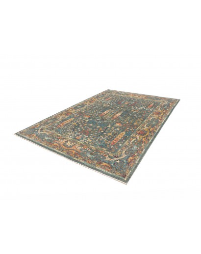 Tappeto Shahi Fine Pakistan azzurro marrone 205x288
