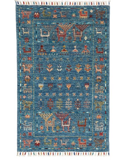 Tappeto Rubin Pakistan azzurro grigio 63x98