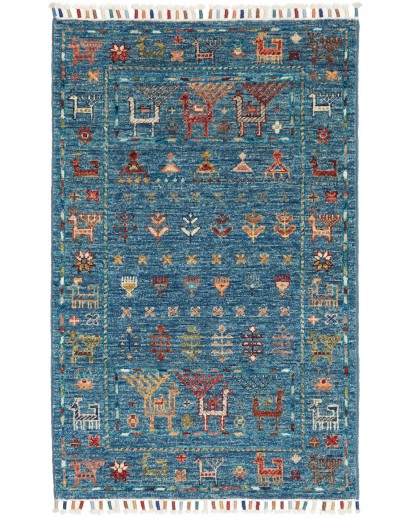 Tappeto Rubin Pakistan azzurro grigio 63x99