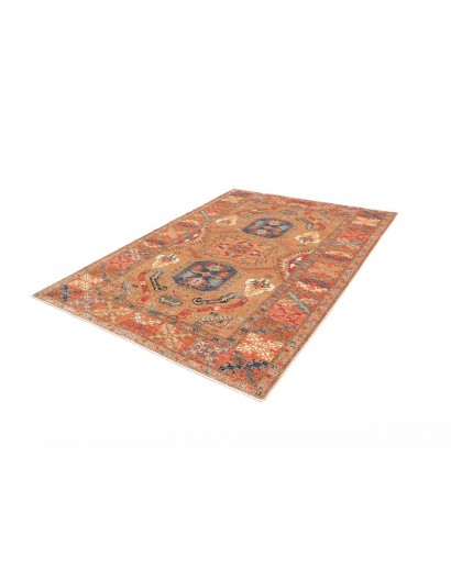 Tappeto Kazak Fine Pakistan marrone arancione 174x236