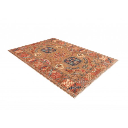 Tappeto Kazak Fine Pakistan marrone arancione 174x236