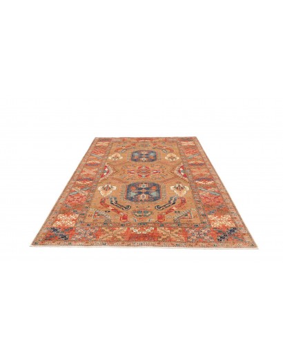 Tappeto Kazak Fine Pakistan marrone arancione 174x236