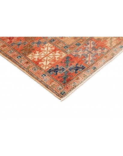 Tappeto Kazak Fine Pakistan marrone arancione 174x236