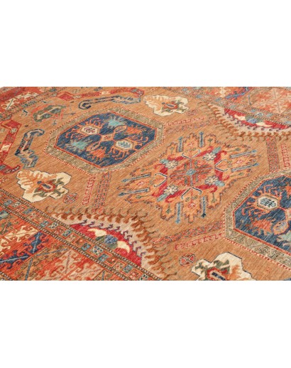 Tappeto Kazak Fine Pakistan marrone arancione 174x236