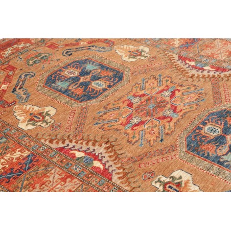 Tappeto Kazak Fine Pakistan marrone arancione 174x236