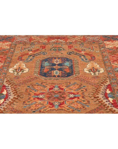Tappeto Kazak Fine Pakistan marrone arancione 174x236
