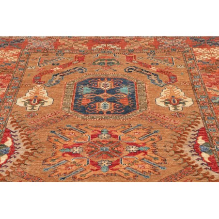 Tappeto Kazak Fine Pakistan marrone arancione 174x236
