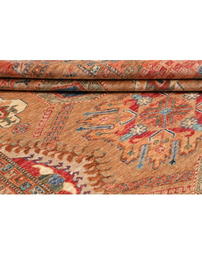 Tappeto Kazak Fine Pakistan marrone arancione 174x236