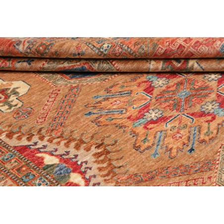 Tappeto Kazak Fine Pakistan marrone arancione 174x236
