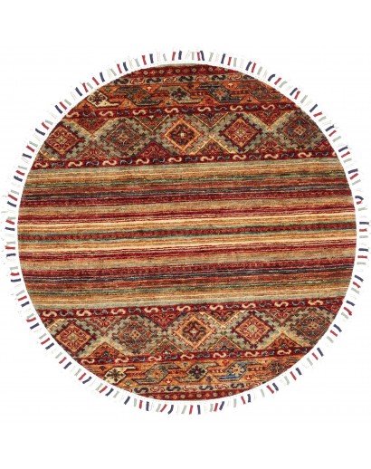 Tappeto Samarkand Pakistan marrone arancione 93x93