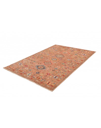 Tappeto Kazak Fine Pakistan marrone grigio 155x212