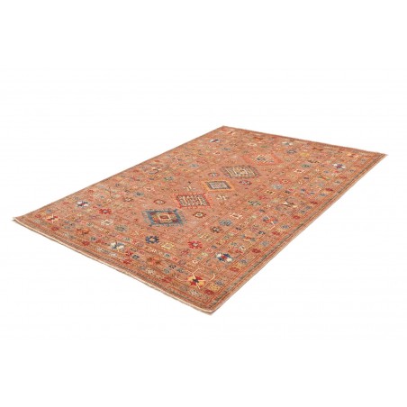Tappeto Kazak Fine Pakistan marrone grigio 155x212