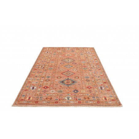 Tappeto Kazak Fine Pakistan marrone grigio 155x212