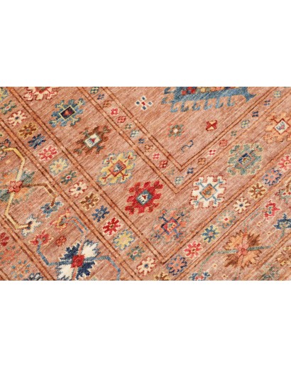 Tappeto Kazak Fine Pakistan marrone grigio 155x212
