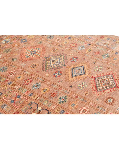 Tappeto Kazak Fine Pakistan marrone grigio 155x212