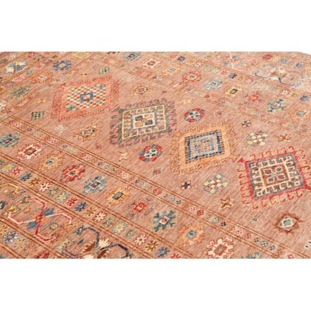 Tappeto Kazak Fine Pakistan marrone grigio 155x212