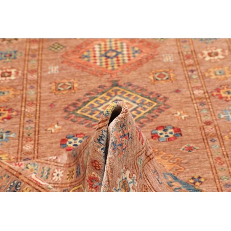 Tappeto Kazak Fine Pakistan marrone grigio 155x212
