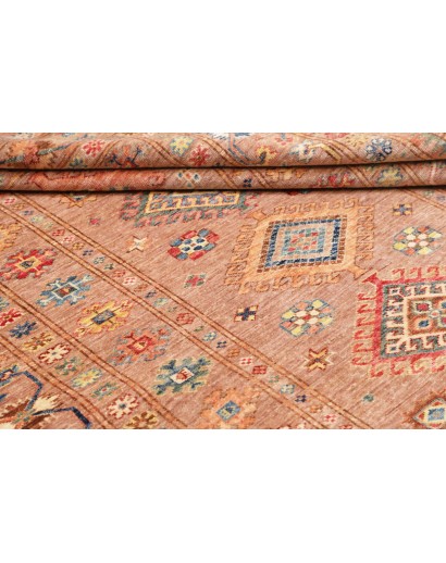 Tappeto Kazak Fine Pakistan marrone grigio 155x212