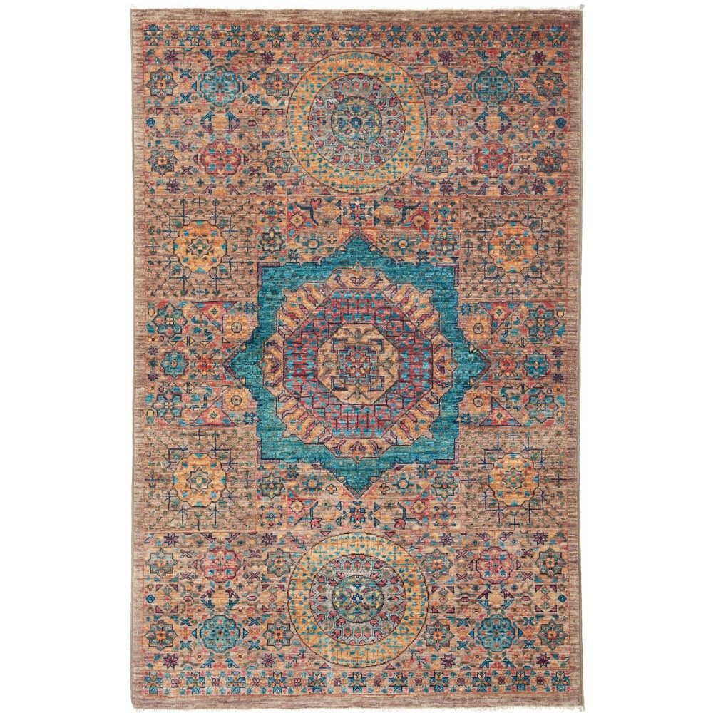 Tappeto Mamlouk Pakistan marrone 99x155 Tappeto Mamlouk Pakistan marrone 99x155