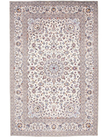 Tappeto Kashan Persia bianco grigio 200x300