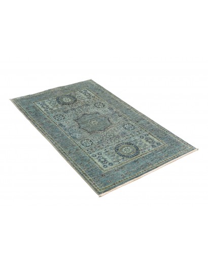 Tappeto Mamlouk Pakistan bianco azzurro 79x125