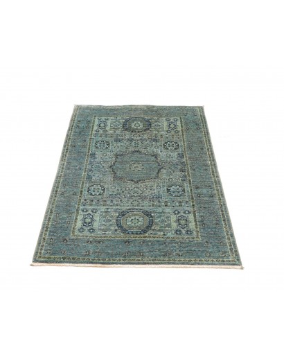Tappeto Mamlouk Pakistan bianco azzurro 79x125