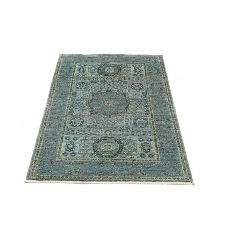 Tappeto Mamlouk Pakistan bianco azzurro 79x125