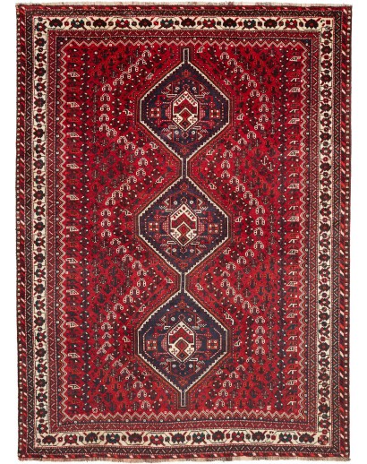 Tappeto Shiraz Persia marrone giallo 220x303