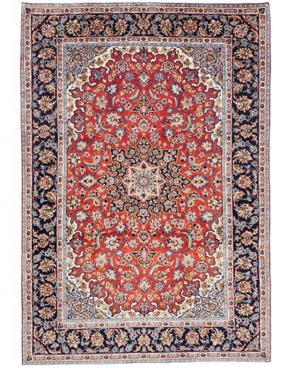 Tappeto Kashan Persia beige marrone 207x300