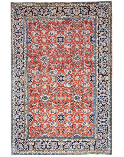 Tappeto Kashan Persia beige grigio 200x303