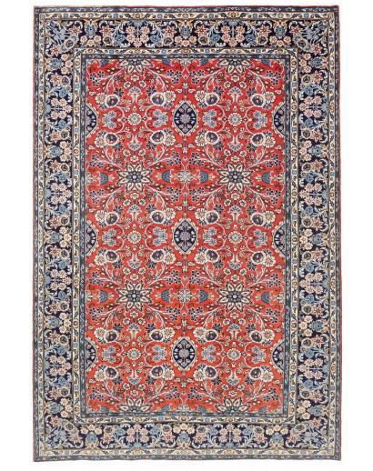 Tappeto Kashan Persia beige grigio 198x292