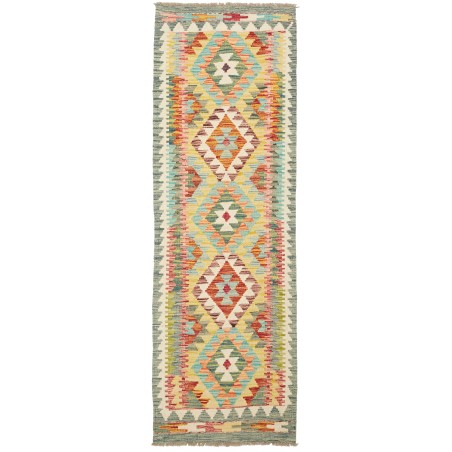 Tappeto Kilim Afghanistan marrone bianco 62x189