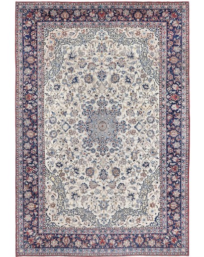 Tappeto Nadjafabad Persia bianco azzurro 310x465