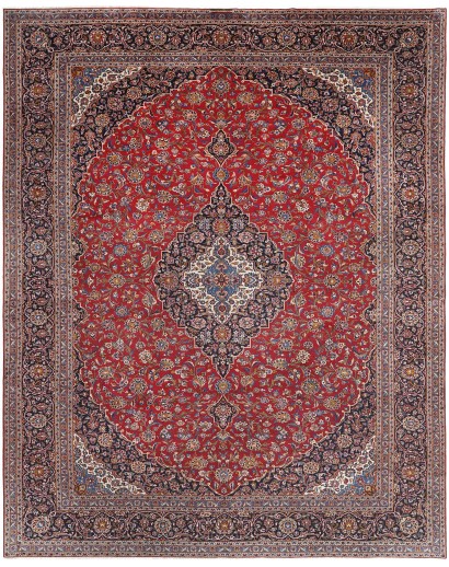 Tappeto Ardakan Persia marrone bianco 400x503