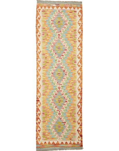 Tappeto Kilim Afghanistan marrone 65x206