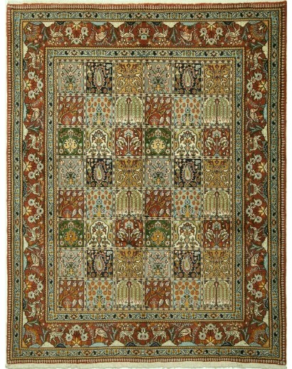 Tappeto Moud Persia azzurro verde 153x200